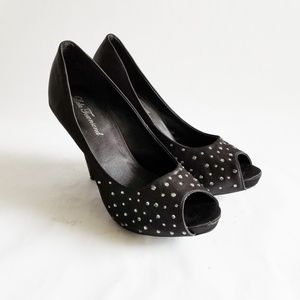 Lulu Townsend High Heel Shoes Satin and Rhinestone